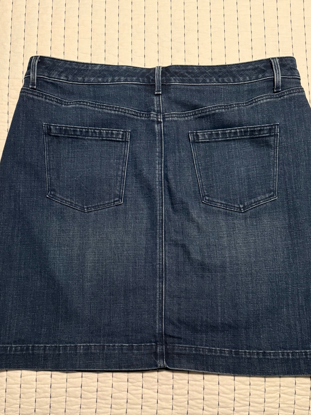 Talbots Dark Blue Denim Mini Skirt - Picture 2 of 2